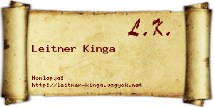 Leitner Kinga névjegykártya
